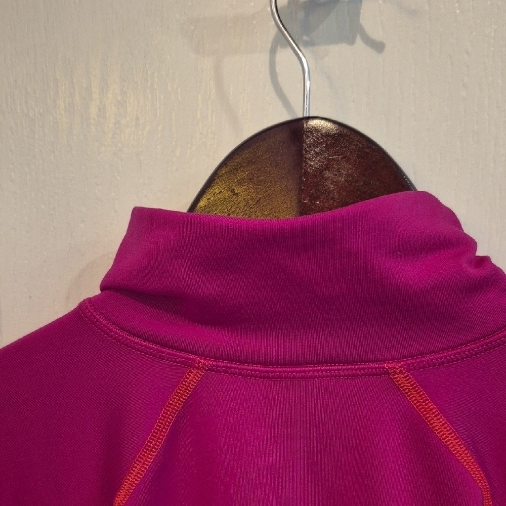 Nike Pro Dry Fit Pink And Purple Half-Zip Pullover - Picture 9 of 10